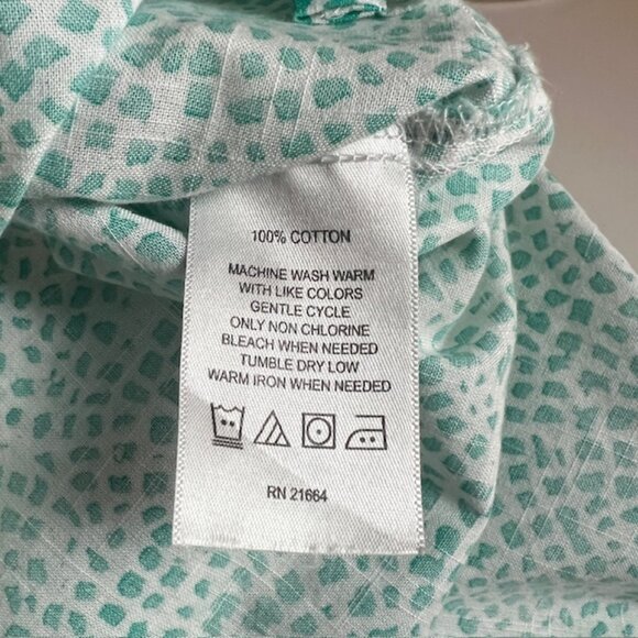 Foxcroft for Appleseed’s Wrinkle Free Cotton Tunic Top Size 12 - Picture 8 of 8